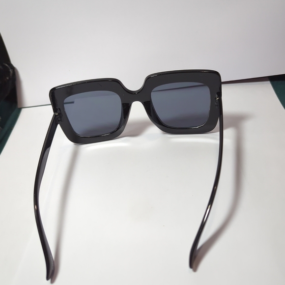 NEW Oversized Square Frame Bling Bling Sunglasses Women Fashion Shades - Picture 4 of 10